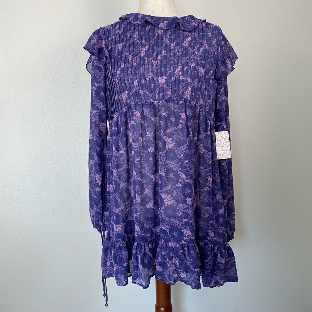 NWT Free People Violet Combo Top Size S